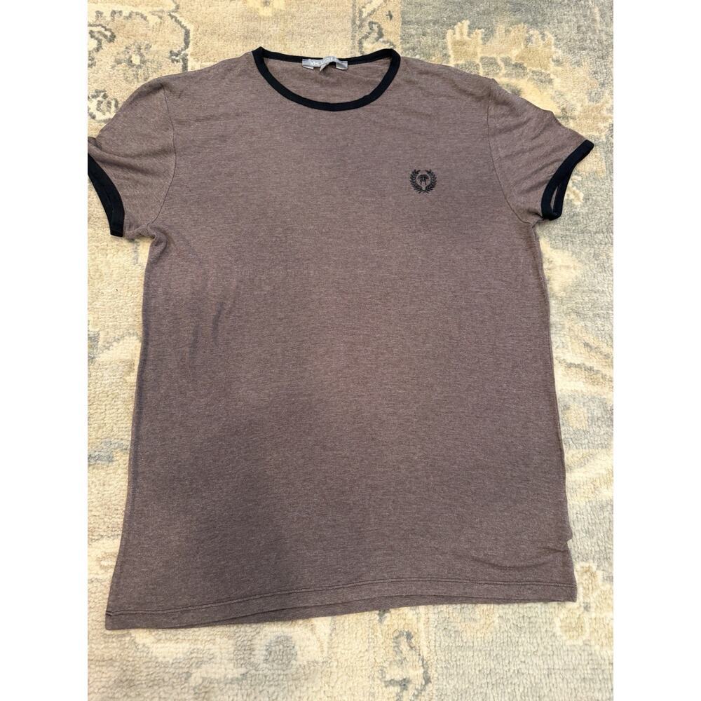 M Legion Bamboo Stretchy Short Sleeve Brown Tee Women's Sz 52